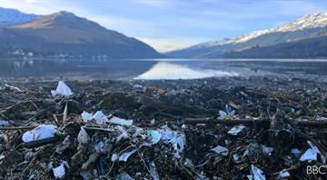 Scenic loch becomes magnet for Scotland's plastic waste