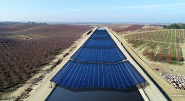 California to cover canal with solar panels in experiment to fight drought, climate change