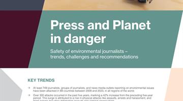 Violence against environmental journalists rises, UNESCO says