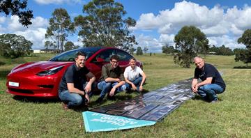 Australian scientists to power Tesla on 15,000-km trip with printed solar panels
