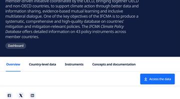 New Climate Policy Database maps mitigation policies across the 60 IFCMA countries